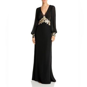 Tadashi Shoji Sahn Chiffon Gown